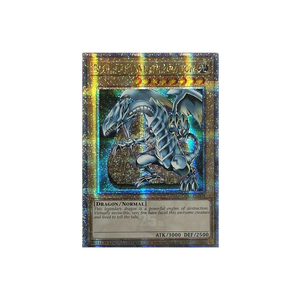 Yu-Gi-Oh! Blue-Eyes White Dragon (LC01-EN004) Quarter Century Secret Rare Limited Edition - NM