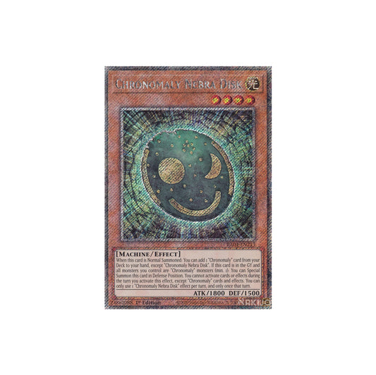 Yu-Gi-Oh! Chronomaly Nebra Disk (RA04-EN213) Platinum Secret Rare - NM/M