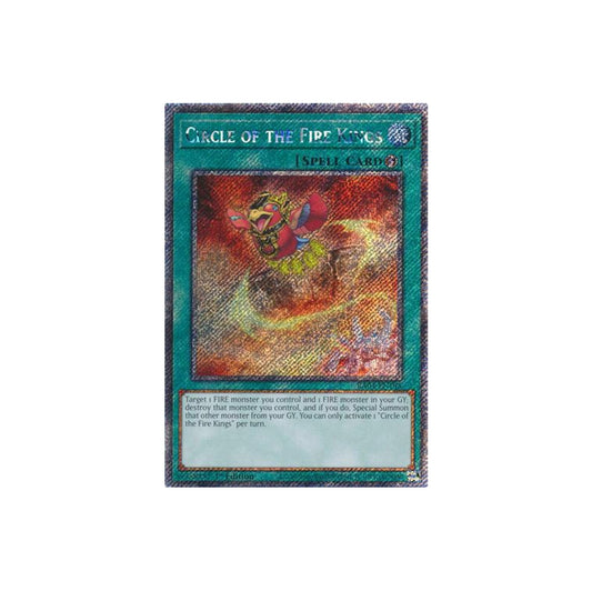 Yu-Gi-Oh! Circle Of The Fire Kings (RA04-EN195) Platinum Secret Rare - NM/M
