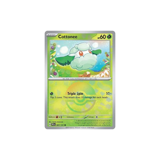 Pokémon Cottonee Pokéball #007 (PRE) - NM/M