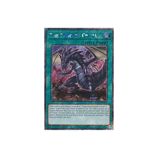Yu-Gi-Oh! The Fang Of Critias (RA04-EN255) Platinum Secret Rare - NM/M