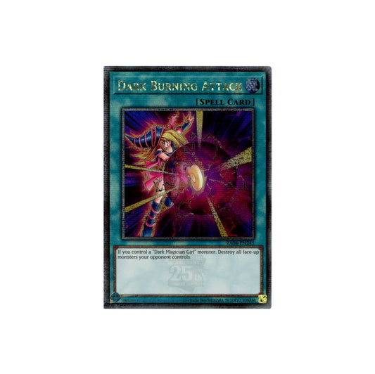 Yu-Gi-Oh! Dark Burning Attack (RA04-EN245) Quarter Century Secret Rare - NM/M