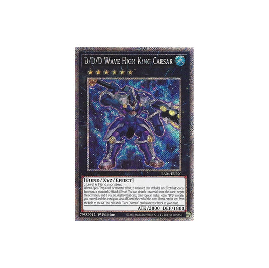 Yu-Gi-Oh! D/D/D Wave High King Caesar (RA04-EN290) Quarter Century Secret Rare - NM/M