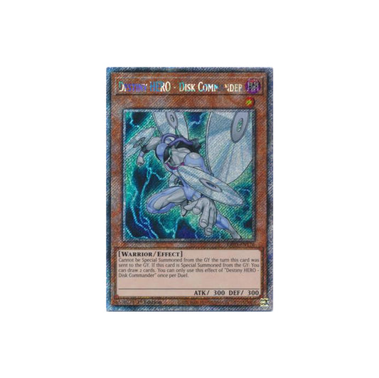Yu-Gi-Oh! Destiny HERO - Disk Commander (RA03-EN176) Platinum Secret Rare - NM/M