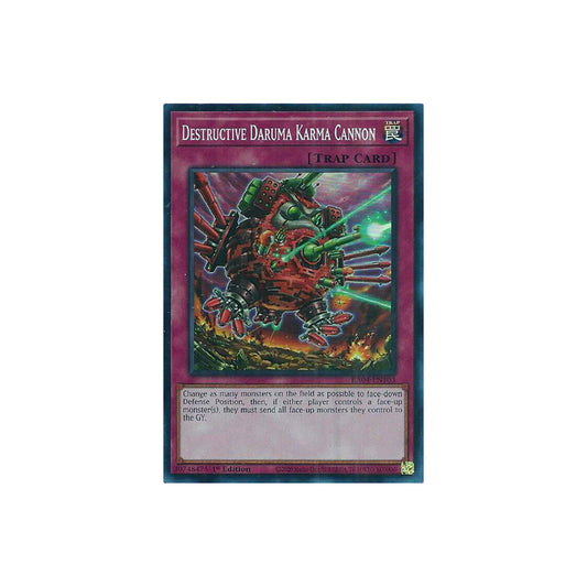 Yu-Gi-Oh! Destructive Daruma Karma Cannon (RA04-EN103) Platinum Secret Rare - NM/M