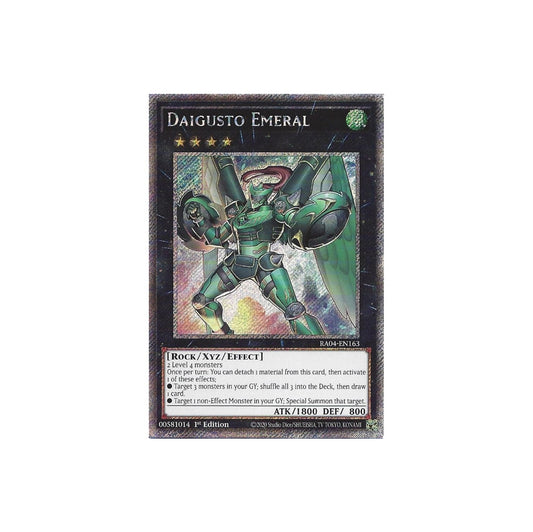 Yu-Gi-Oh! Daigusto Emeral (RA04-EN163) Platinum Secret Rare - NM/M
