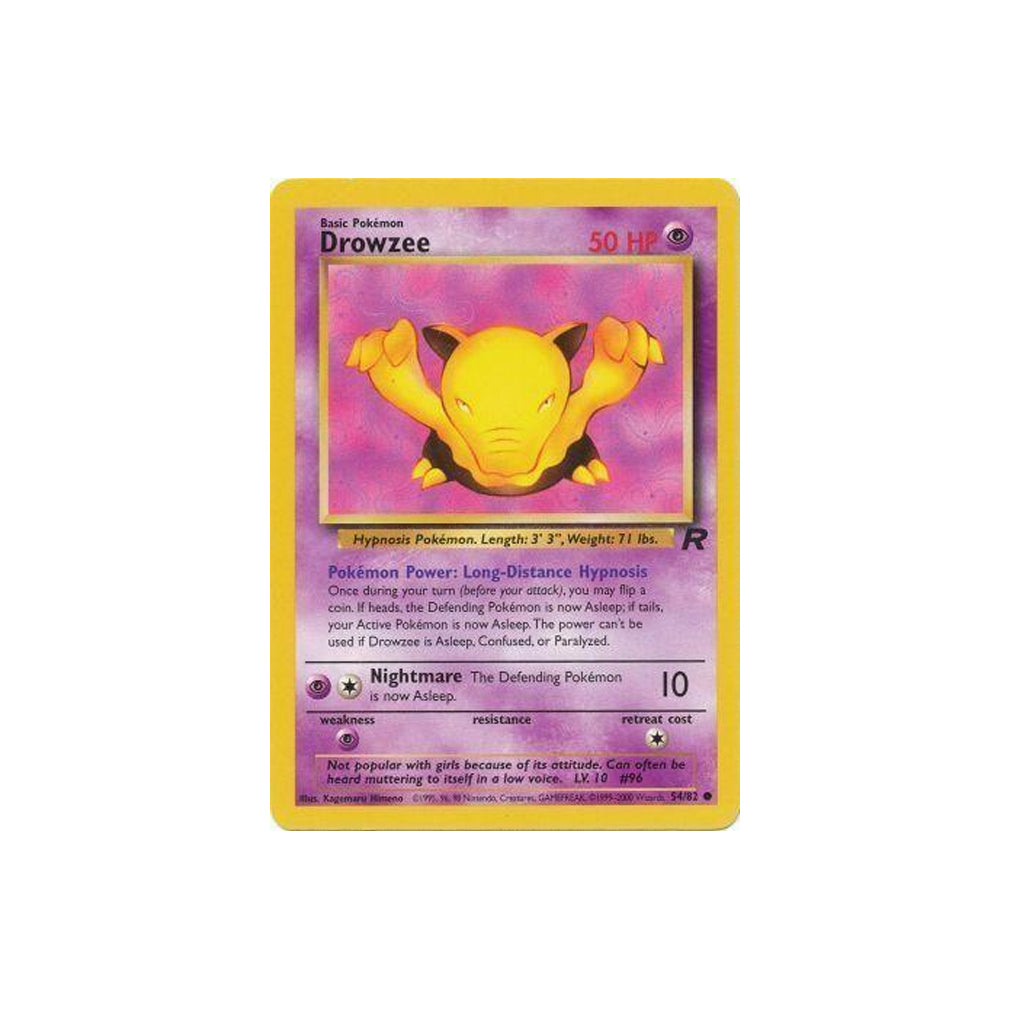 Pokémon Drowzee #54 (Team Rocket) - EXC 