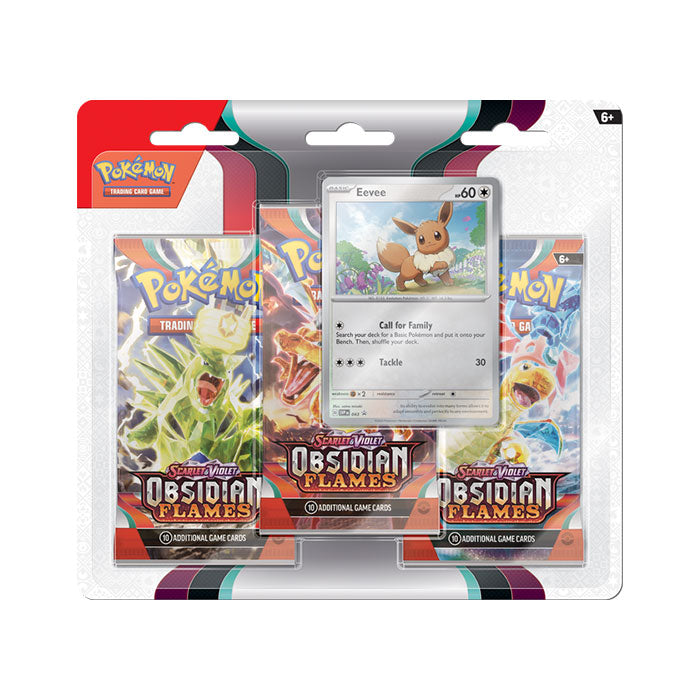 Pokémon Scarlet & Violet Obsidian Flames - 3 Pack Blister