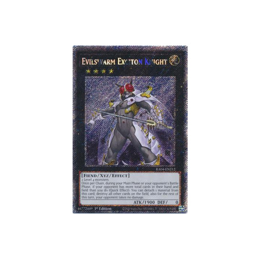 Yu-Gi-Oh! Evilswarm Exciton Knight (RA04-EN212) Platinum Secret Rare - NM/M
