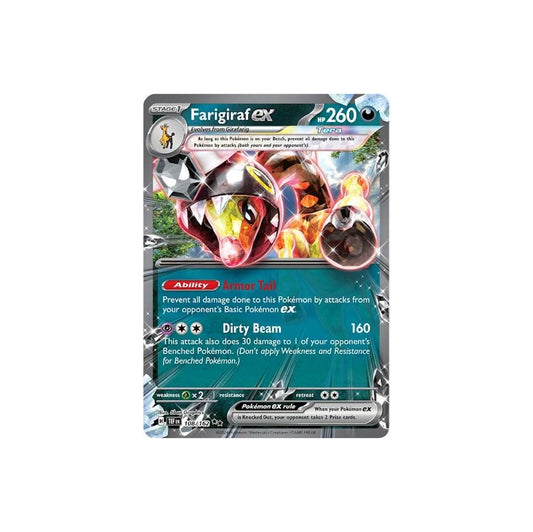 Pokémon Farigiraf Ex #108 (TEF) - NM/M