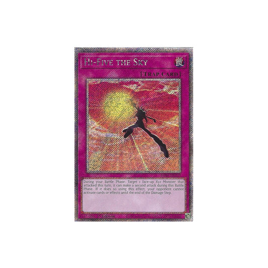 Yu-Gi-Oh! Hi-Five The Sky (RA04-EN239) Platinum Secret Rare - NM/M