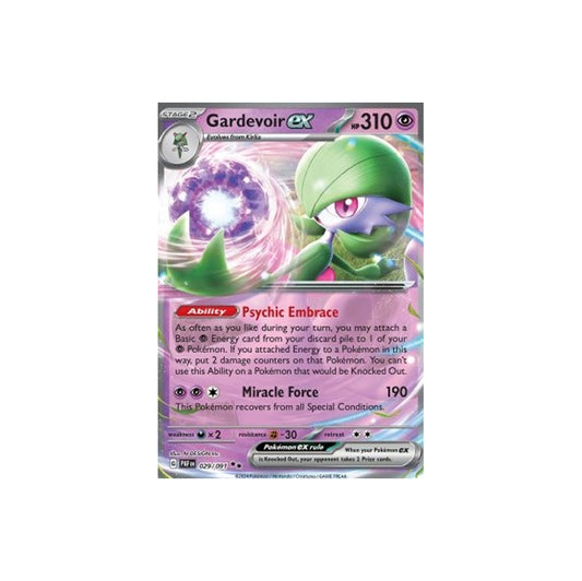 Pokémon Gardevoir Ex #029 (PAF) - NM/M 