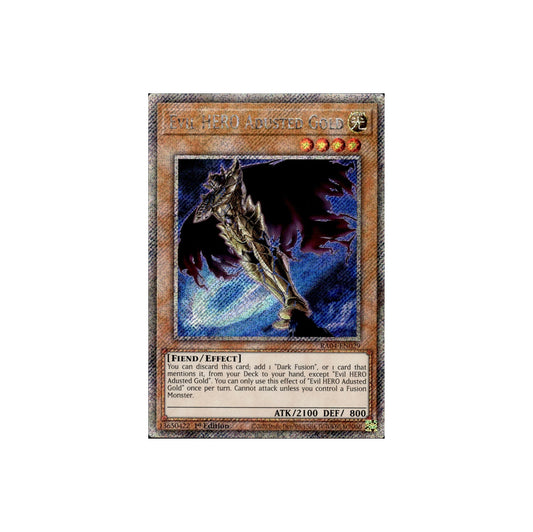 Yu-Gi-Oh! Evil HERO Adusted Gold (RA04-EN029) Platinum Secret Rare - NM/M