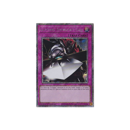 Yu-Gi-Oh! Gottom's Emergency Call (RA04-EN138) Platinum Secret Rare - NM/M