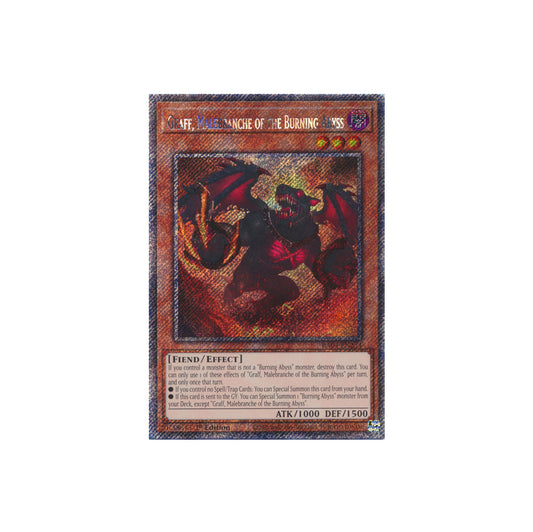 Yu-Gi-Oh! Graff, Malebranche Of The Burning Abyss (RA04-EN234) Platinum Secret Rare - NM/M