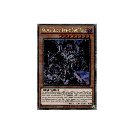 Yu-Gi-Oh! Grapha, Dragon Lord Of The Dark World (RA04-EN159) Quarter Century Secret Rare - NM/M