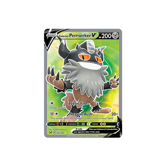 Pokémon Galarian Perrserker V #183 - NM/M