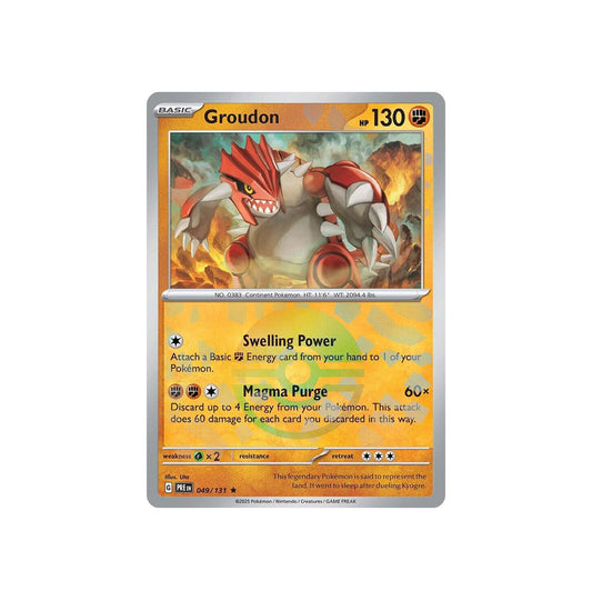 Pokémon Groudon Pokéball #049 (PRE) - NM/M
