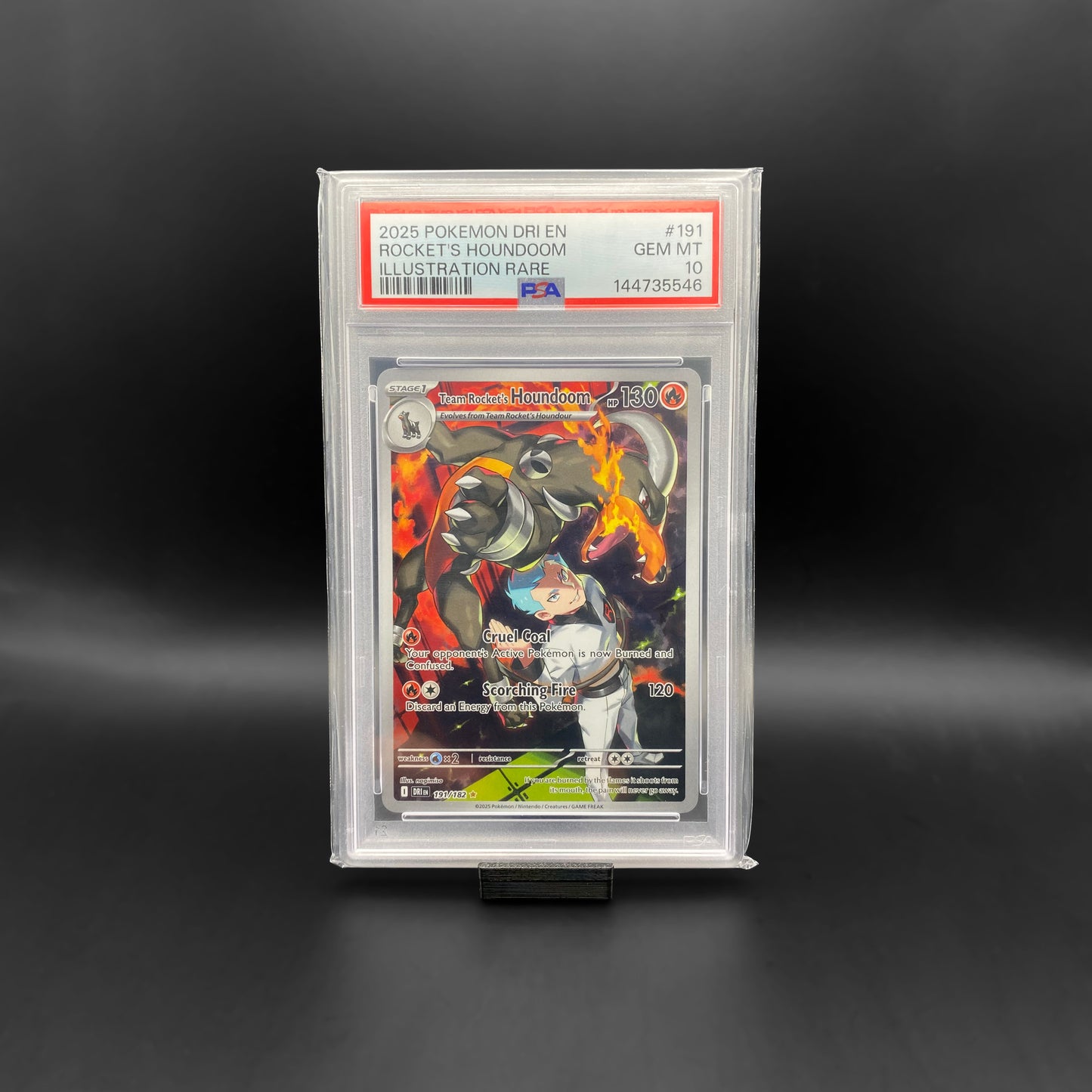 PSA 10 / Team Rocket's Houndoom #191