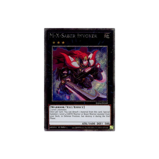 Yu-Gi-Oh! M-X Saber Invoker (RA04-EN169) Platinum Secret Rare - NM/M