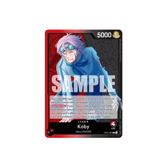 One Piece Koby Leader (OP11-001) - NM/M
