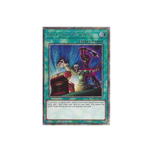 Yu-Gi-Oh! Left Arm Offering (RA04-EN086) Platinum Secret Rare - NM/M