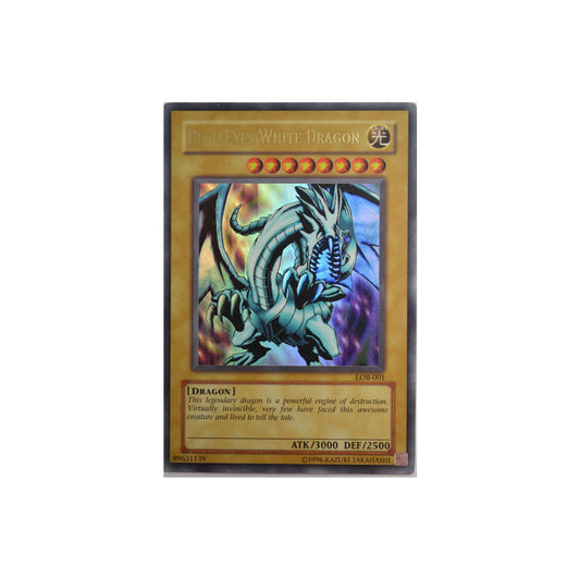 Yu-Gi-Oh! Blue-Eyes White Dragon (LOB-E001) - GOOD