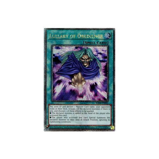 Yu-Gi-Oh! Lullaby Of Obedience (RA04-EN085) Quarter Century Secret Rare - NM/M