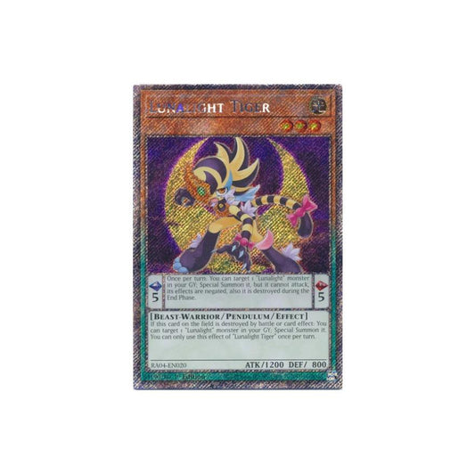 Yu-Gi-Oh! Lunalight Tiger (RA04-EN020) Platinum Secret Rare - NM/M