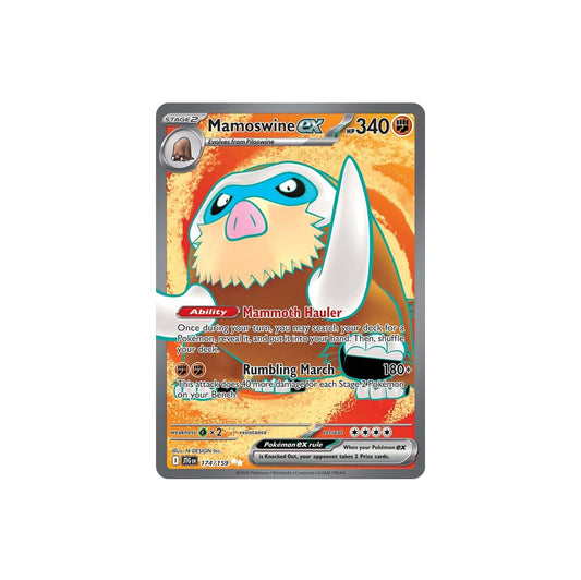 Pokémon Mamoswine Ex #174 (JTG) - NM/M