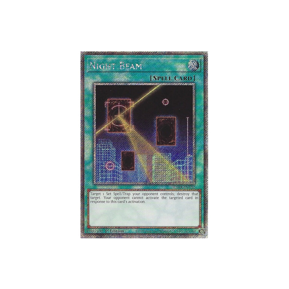 Yu-Gi-Oh! Night Beam (RA04-EN182) Platinum Secret Rare - NM/M