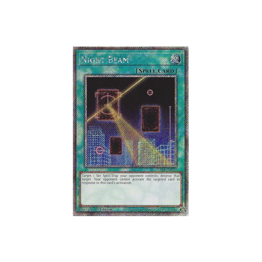 Yu-Gi-Oh! Night Beam (RA04-EN182) Platinum Secret Rare - NM/M