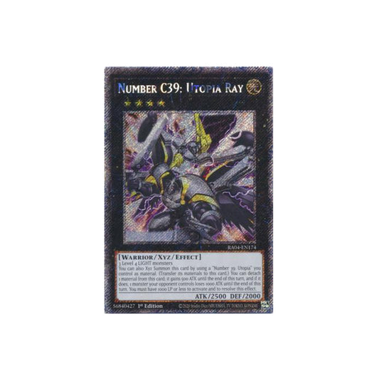 Yu-Gi-Oh! Number C39: Utopia Ray (RA04-EN174) Platinum Secret Rare - NM/M