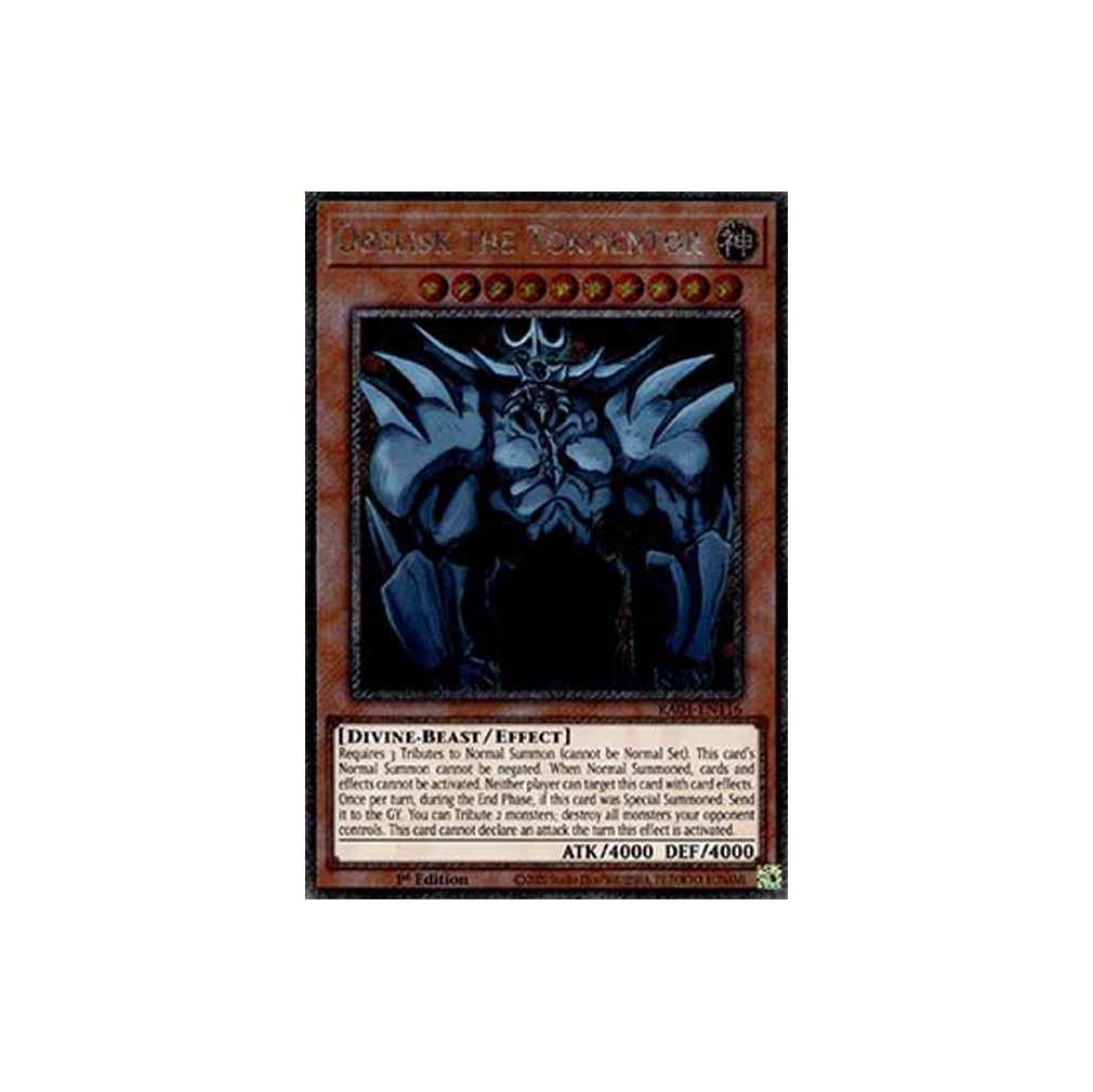 Yu-Gi-Oh! Obelisk The Tormentor (RA04-EN116) Platinum Secret Rare - NM/M