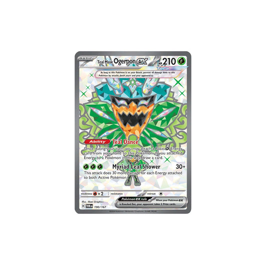 Pokémon Teal Mask Ogerpon Ex #190 (TWM) - NM/M