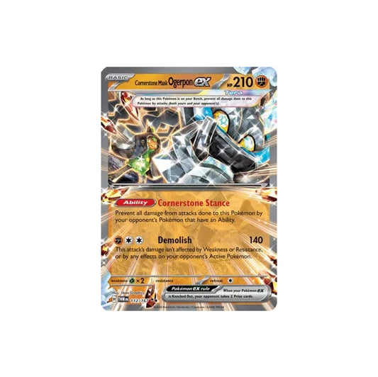 Pokémon Cornerstone Mask Ogerpon Ex #112 (TWM) - NM/M
