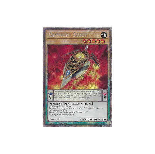 Yu-Gi-Oh! Qliphort Scout (RA04-EN236) Platinum Secret Rare - NM/M