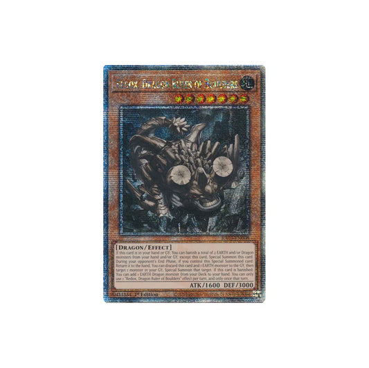 Yu-Gi-Oh! Redox, Dragon Ruler of Boulders (RA03-EN008) Quarter Century Secret Rare - NM/M