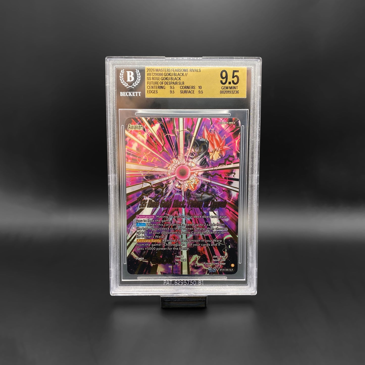 BGS 9.5 / SS Rose Goku Black, Future of Despair SLR (BT29-086)