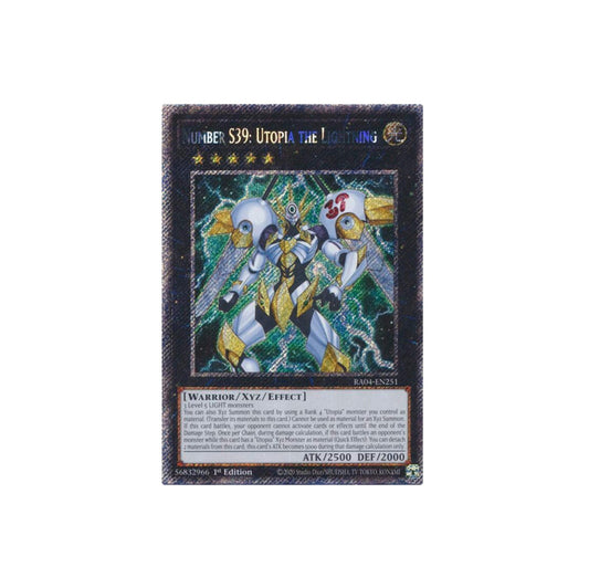 Yu-Gi-Oh! Number S39: Utopia The Lightning (RA04-EN251) Platinum Secret Rare - NM/M