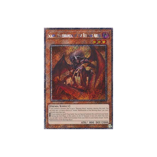 Yu-Gi-Oh! Scarm, Malebranche of the Burning Abyss (RA04-EN233) Platinum Secret Rare - NM/M