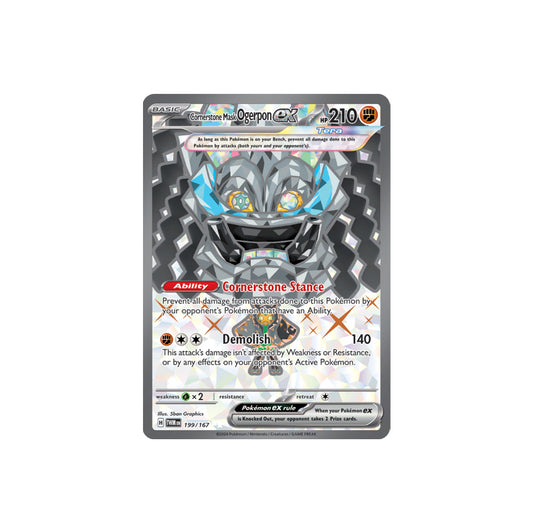 Pokémon Cornerstone Mask Ogerpon Ex #199 (TWM) - NM/M