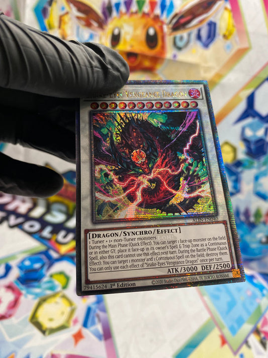 Yu-Gi-Oh! Snake-Eyes Vengeance Dragon Quarter Century Secret Rare - NM/M