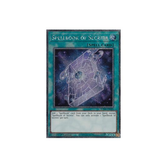 Yu-Gi-Oh! Spellbook Of Secrets (RA04-EN189) Platinum Secret Rare - NM/M