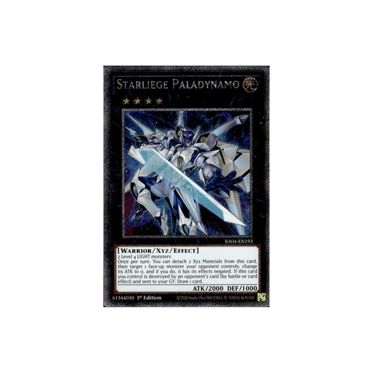 Yu-Gi-Oh! Starliege Paladynamo (RA04-EN193) Platinum Secret Rare - NM/M