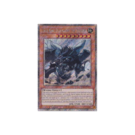 Yu-Gi-Oh! True King Lithosagym, The Disaster (RA04-EN275) Platinum Secret Rare - NM/M