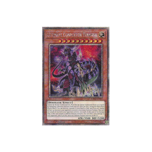 Yu-Gi-Oh! Ultimate Conductor Tyranno (RA04-EN287) Platinum Secret Rare - NM/M