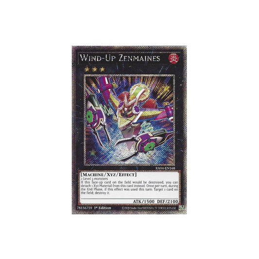 Yu-Gi-Oh! Wind-Up Zenmaines (RA04-EN168) Platinum Secret Rare - NM/M