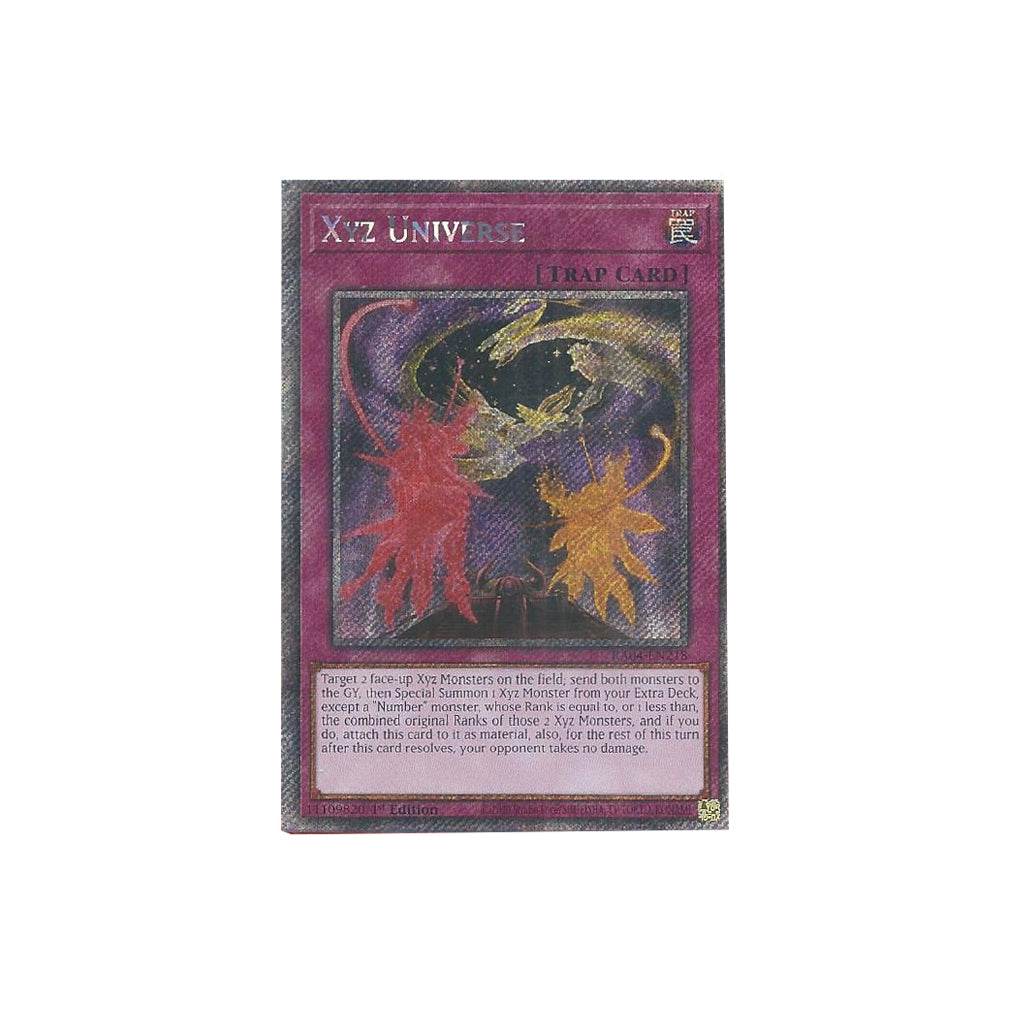 Yu-Gi-Oh! Xyz Universe (RA04-EN218) Platinum Secret Rare - NM/M
