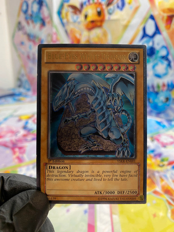 Yu-Gi-Oh! Blue-Eyes White Dragon (YSKR-EN001) - GOOD